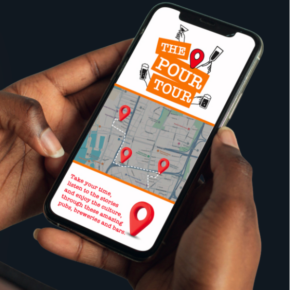 Liverpool self-guided drinks tour passport card and pint